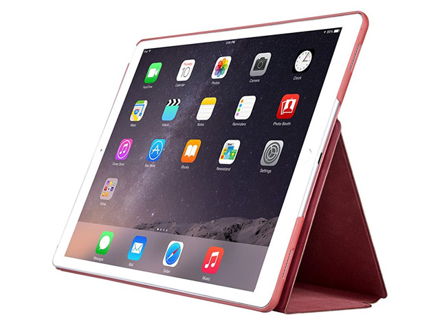 Чехол Comma Elegant Series для Apple iPad Pro 12.9 (красный, кожаный)