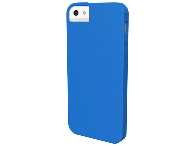 Чехол X-doria Soft Case для Apple iPhone 5 (темно-синий, силиконовый)