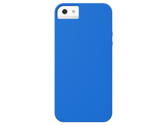 Чехол X-doria Soft Case для Apple iPhone 5 (темно-синий, силиконовый)