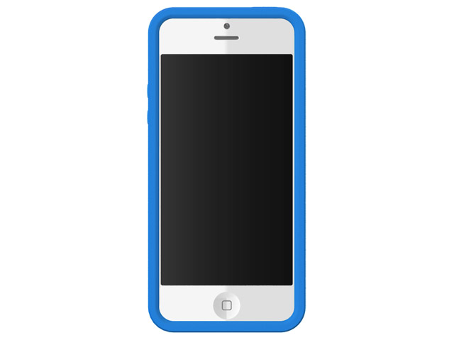 Чехол X-doria Soft Case для Apple iPhone 5 (темно-синий, силиконовый)