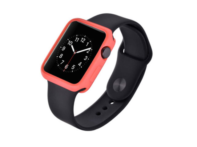 Чехол Devia Colorful case для Apple Watch 42 мм (розовый, гелевый)