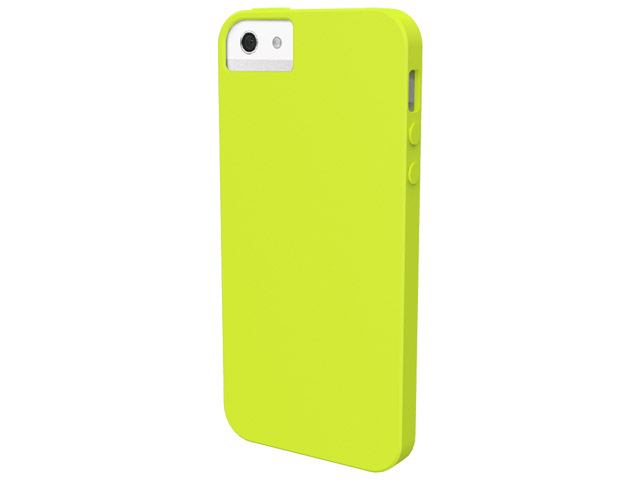 Чехол X-doria Soft Case для Apple iPhone 5 (желтый, силиконовый)
