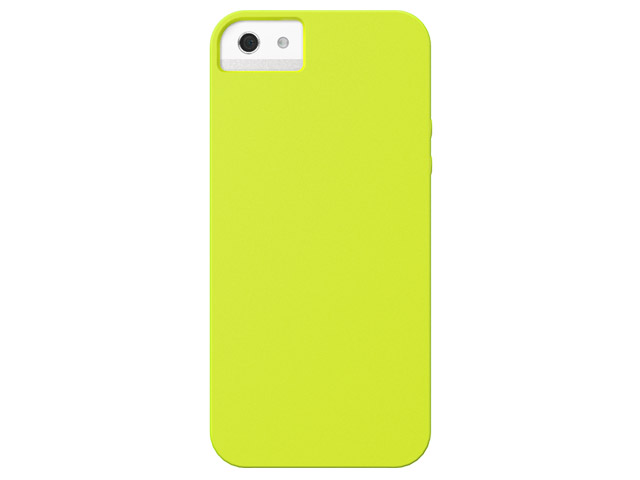 Чехол X-doria Soft Case для Apple iPhone 5 (желтый, силиконовый)