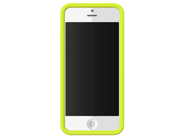 Чехол X-doria Soft Case для Apple iPhone 5 (желтый, силиконовый)