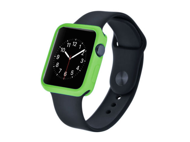 Чехол Devia Colorful case для Apple Watch 38 мм (зеленый, гелевый)