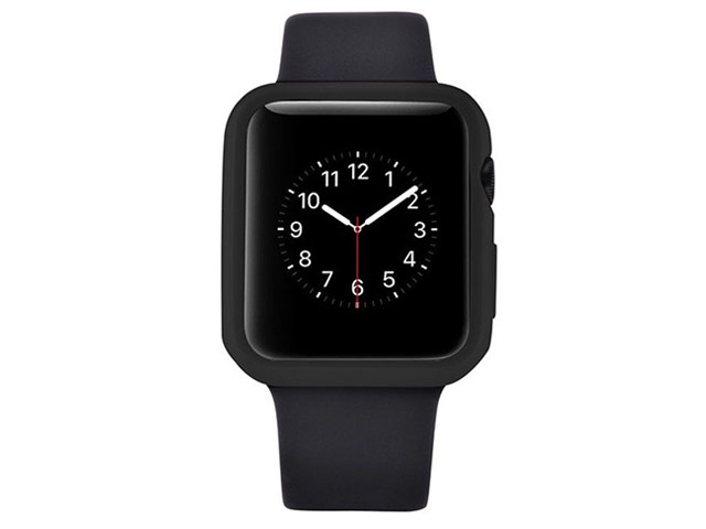 Чехол Devia Colorful case для Apple Watch 38 мм (черный, гелевый)