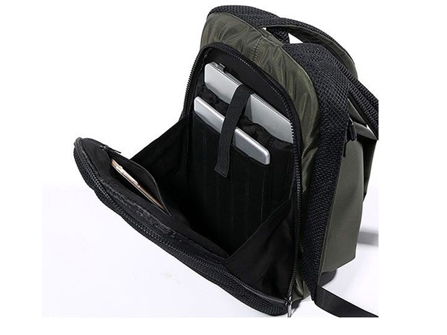 Рюкзак Remax Double Bag #696 (зеленый, 2 отделения, 4 кармана)