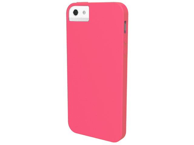 Чехол X-doria Soft Case для Apple iPhone 5 (розовый, силиконовый)