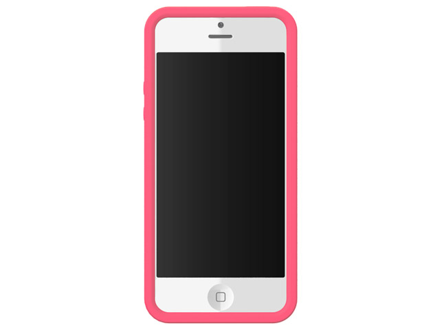 Чехол X-doria Soft Case для Apple iPhone 5 (розовый, силиконовый)