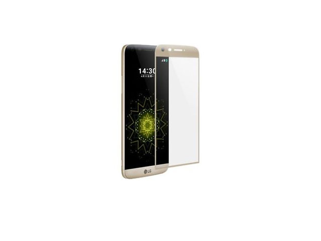 Защитная пленка Yotrix 3D Glass Protector для LG G5 (стеклянная, золотистая)