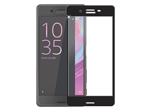 Защитная пленка Yotrix 3D Glass Protector для Sony Xperia X Performance (стеклянная, черная)