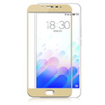 Защитная пленка Yotrix 3D Glass Protector для Meizu Pro 6 (стеклянная, золотистая)