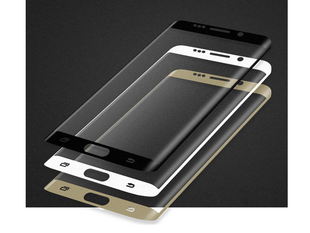 Защитная пленка Yotrix 3D Glass Protector для Samsung Galaxy S7 edge (стеклянная, золотистая)