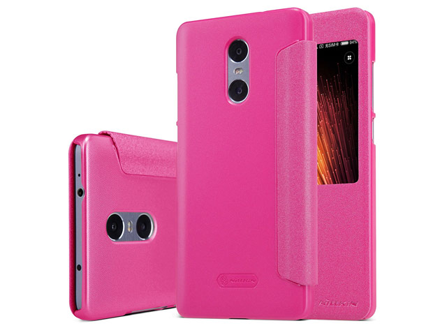 Чехол Nillkin Sparkle Leather Case для Xiaomi Redmi Note 4 (розовый, винилискожа)