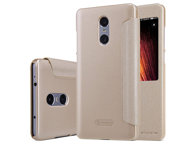 Чехол Nillkin Sparkle Leather Case для Xiaomi Redmi Note 4 (золотистый, винилискожа)