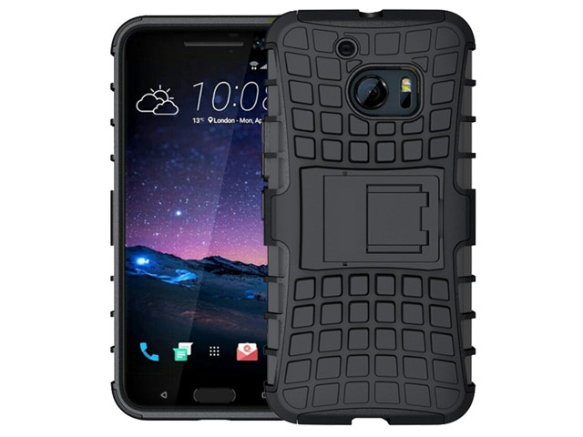 Чехол Yotrix Shockproof case для HTC 10/10 Lifestyle (черный, пластиковый)