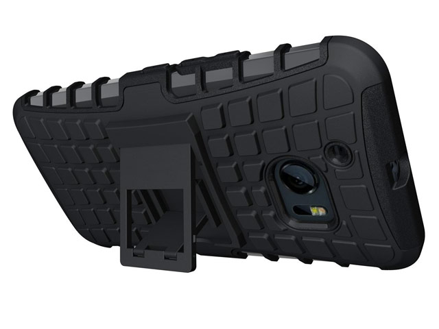 Чехол Yotrix Shockproof case для HTC 10/10 Lifestyle (черный, пластиковый)