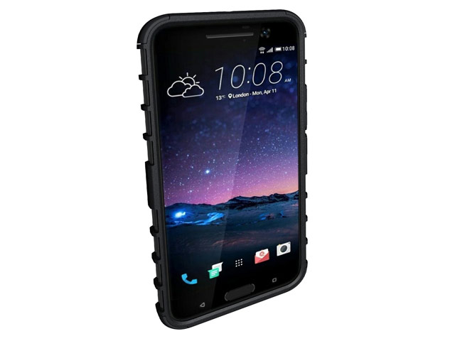 Чехол Yotrix Shockproof case для HTC 10/10 Lifestyle (черный, пластиковый)