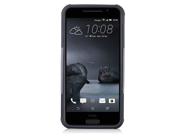 Чехол Yotrix Shockproof case для HTC One A9 (черный, пластиковый)