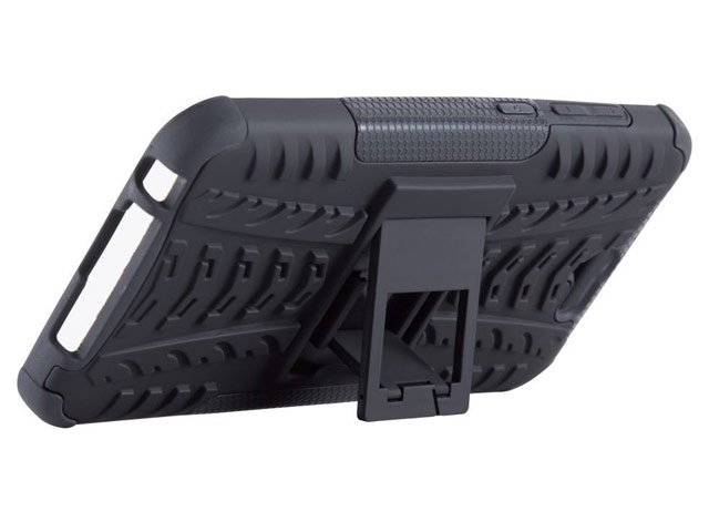 Чехол Yotrix Shockproof case для HTC One A9 (черный, пластиковый)
