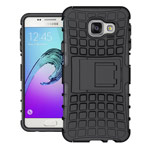 Чехол Yotrix Shockproof case для Samsung Galaxy A3 2016 A310 (черный, пластиковый)