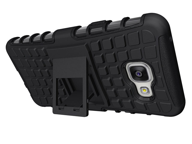Чехол Yotrix Shockproof case для Samsung Galaxy A5 2016 A510 (черный, пластиковый)
