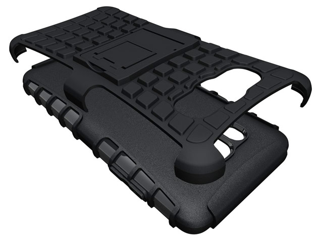 Чехол Yotrix Shockproof case для Samsung Galaxy J5 2016 J510 (черный, пластиковый)
