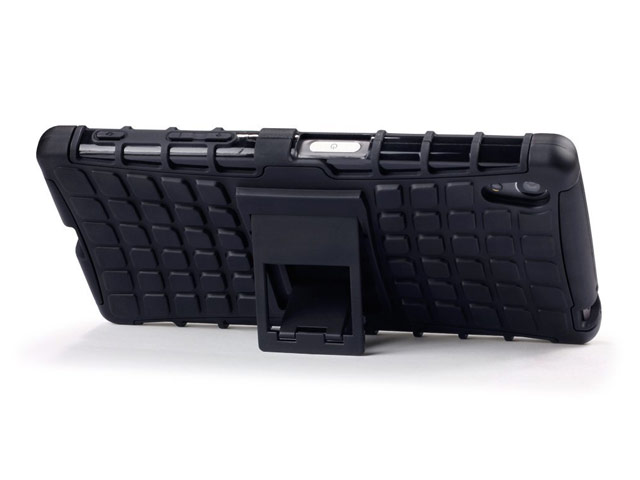 Чехол Yotrix Shockproof case для Sony Xperia Z5 (черный, пластиковый)