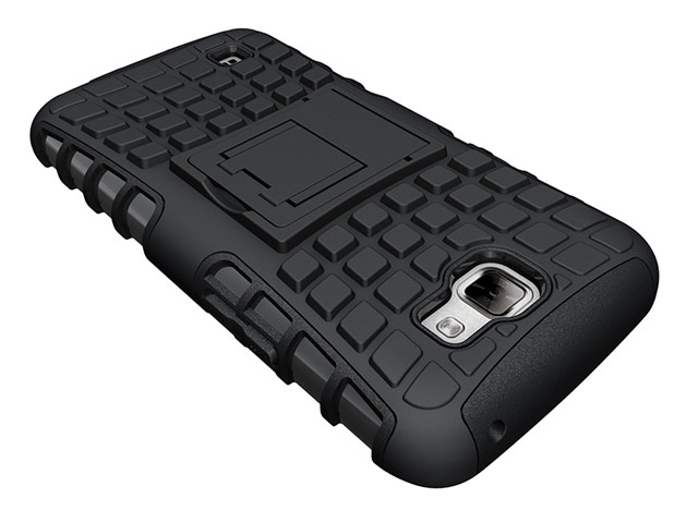 Чехол Yotrix Shockproof case для LG K4 (черный, пластиковый)