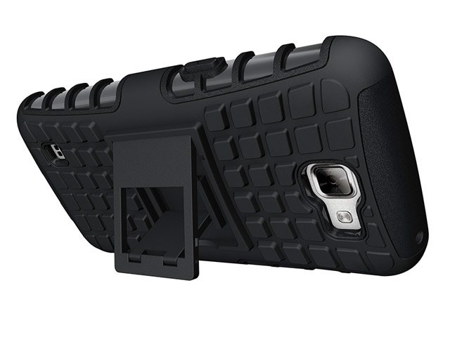 Чехол Yotrix Shockproof case для LG K4 (черный, пластиковый)
