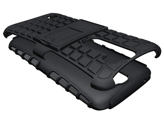 Чехол Yotrix Shockproof case для LG K7 (черный, пластиковый)