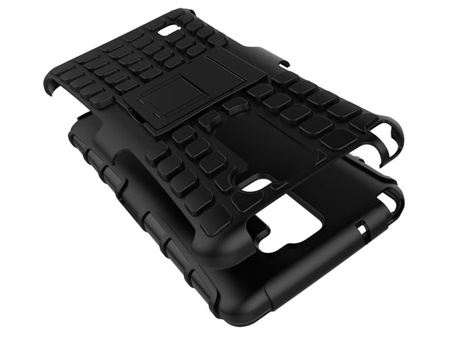 Чехол Yotrix Shockproof case для LG Stylus 2 (черный, пластиковый)