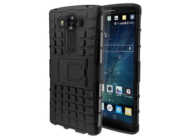 Чехол Yotrix Shockproof case для LG V10 (черный, пластиковый)