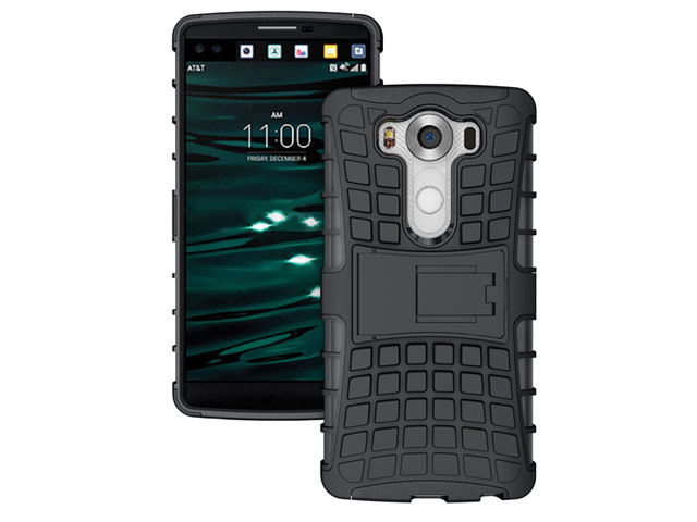 Чехол Yotrix Shockproof case для LG V10 (черный, пластиковый)