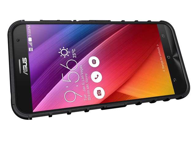 Чехол Yotrix Shockproof case для Asus Zenfone Max ZC550KL (черный, пластиковый)