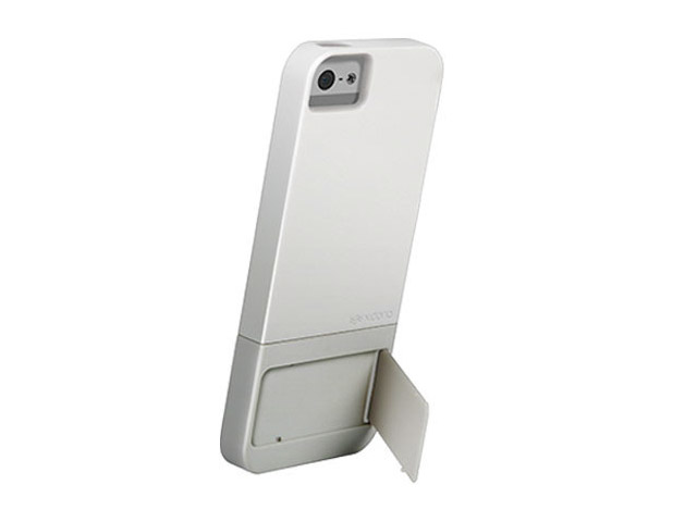 Чехол X-doria Kick Case для Apple iPhone 5 (белый/серый, пластиковый)