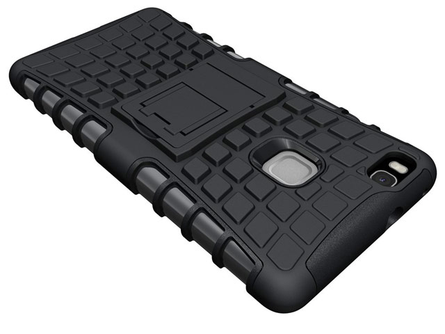 Чехол Yotrix Shockproof case для Huawei P9 lite (черный, пластиковый)