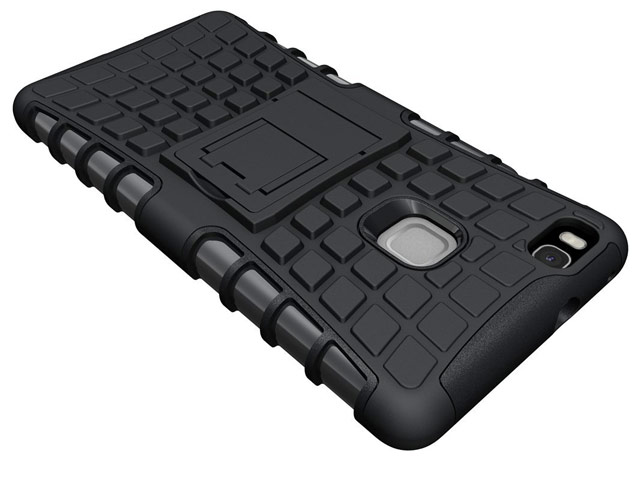 Чехол Yotrix Shockproof case для Huawei P9 lite (черный, пластиковый)