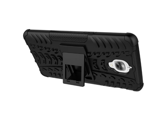 Чехол Yotrix Shockproof case для OnePlus 3 (черный, пластиковый)