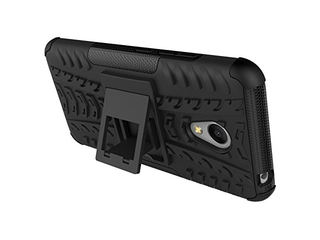 Чехол Yotrix Shockproof case для Meizu M3 (черный, пластиковый)