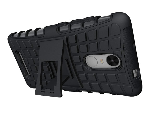 Чехол Yotrix Shockproof case для Xiaomi Redmi Note 3 (черный, пластиковый)