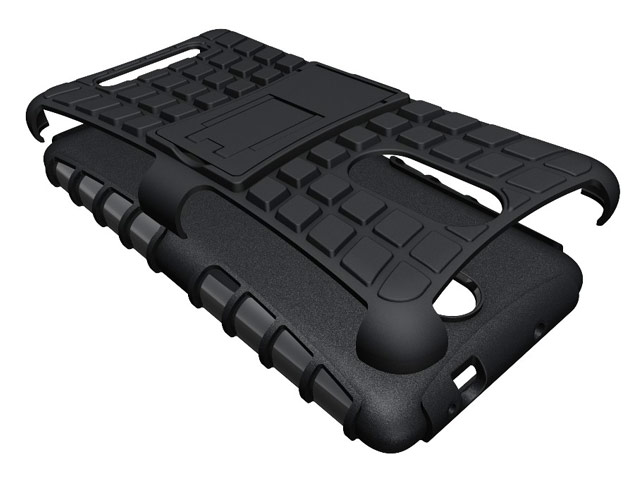 Чехол Yotrix Shockproof case для Xiaomi Redmi Note 3 (черный, пластиковый)