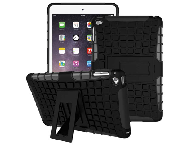 Чехол Yotrix Shockproof case для Apple iPad mini 4 (черный, пластиковый)