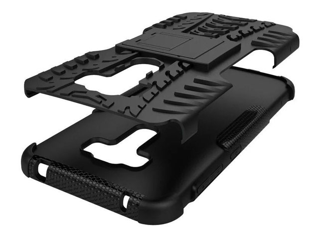 Чехол Yotrix Shockproof case для Asus Zenfone 3 ZE552KL (черный, пластиковый)