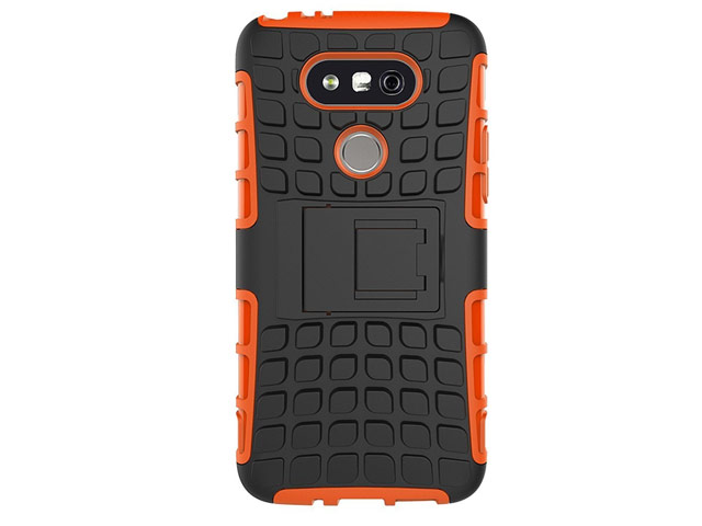 Чехол Yotrix Shockproof case для LG G5 (оранжевый, пластиковый)