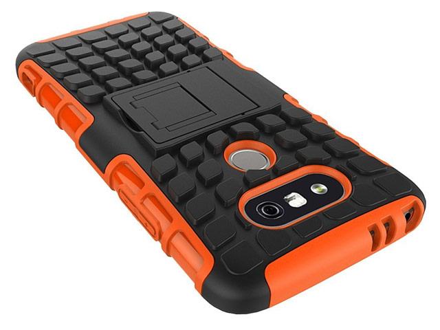 Чехол Yotrix Shockproof case для LG G5 (оранжевый, пластиковый)