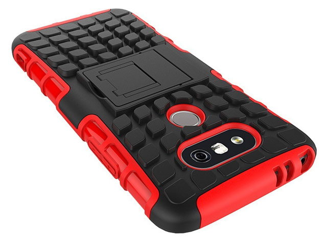 Чехол Yotrix Shockproof case для LG G5 (красный, пластиковый)