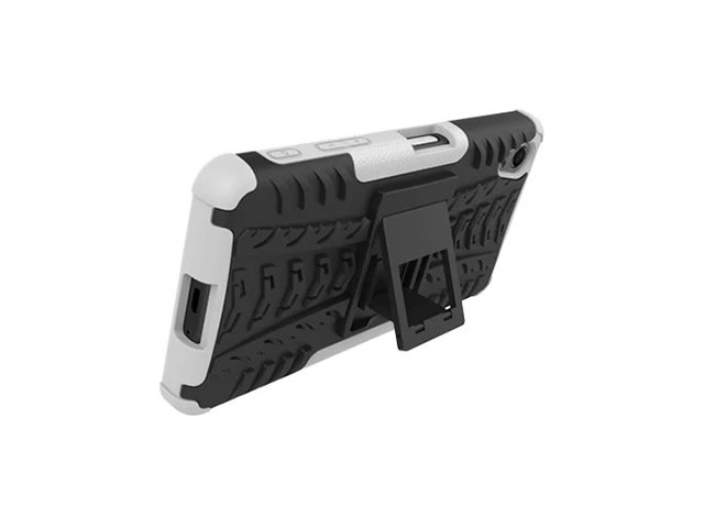 Чехол Yotrix Shockproof case для Sony Xperia X (белый, пластиковый)