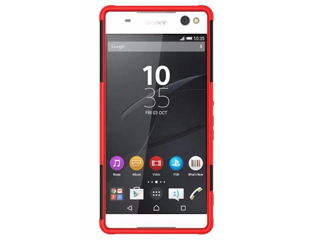 Чехол Yotrix Shockproof case для Sony Xperia XA (красный, пластиковый)