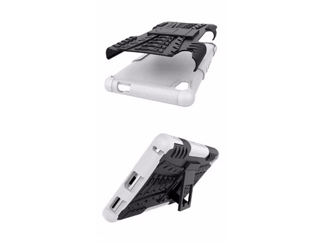 Чехол Yotrix Shockproof case для Sony Xperia XA (белый, пластиковый)
